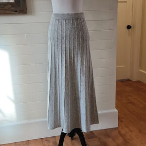 NWOT ||MODERN CITIZEN|| sweater skirt, ribs, a-line, gray, elastic waist, size S